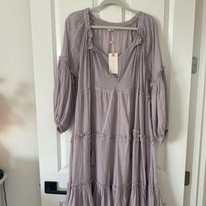 Lavender Boho Shift Dress